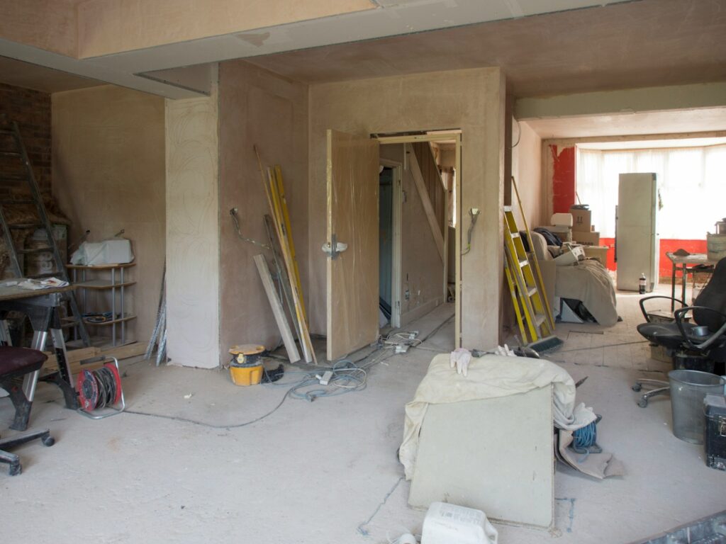 a room that has a bunch of tools in it